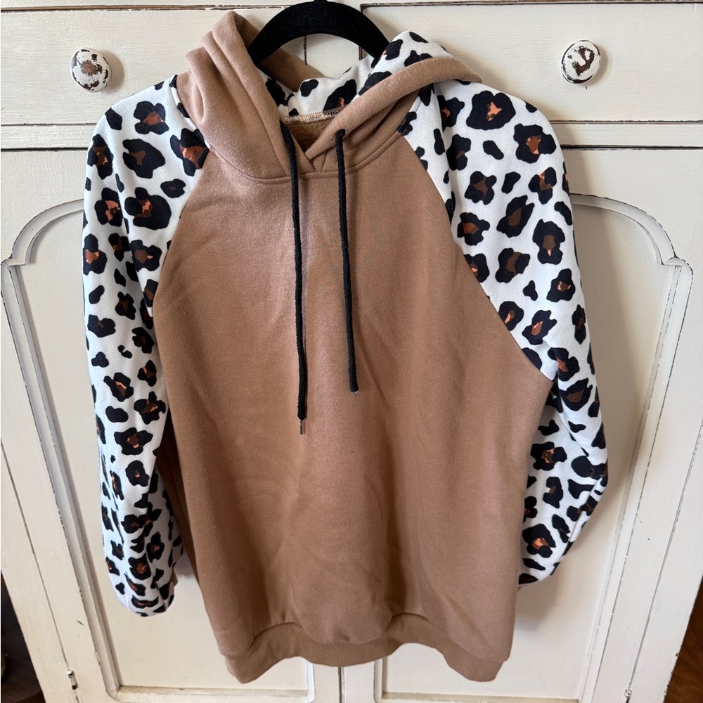 Leopard print hoodie